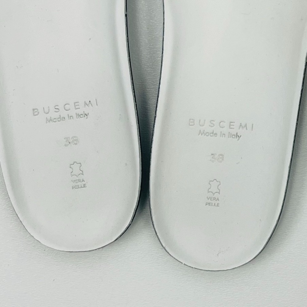 Buscemi Leather High Top Sneakers 100mm Buckle Closure‎ EU 38 US 8 - Picture 10 of 16